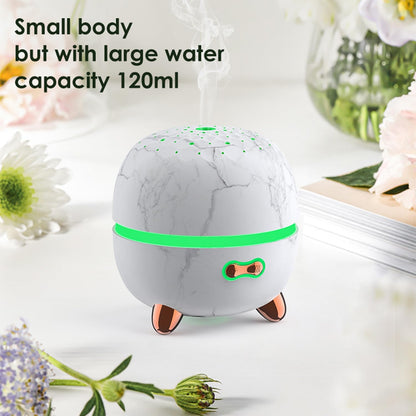 Essential Oil Diffuser, 120Ml Small Aromatherapy Diffuser, Ultrasonic Diffusers for Essential Oil, Cool Mist Humidifier with 7 Color LED and Auto off Safety, for Bedroom,Office, Study Room