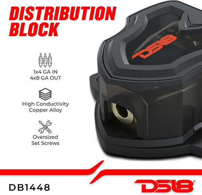 DB1448 AMPLIFIER 4 GAUGE DISTRIBUTION BLOCK